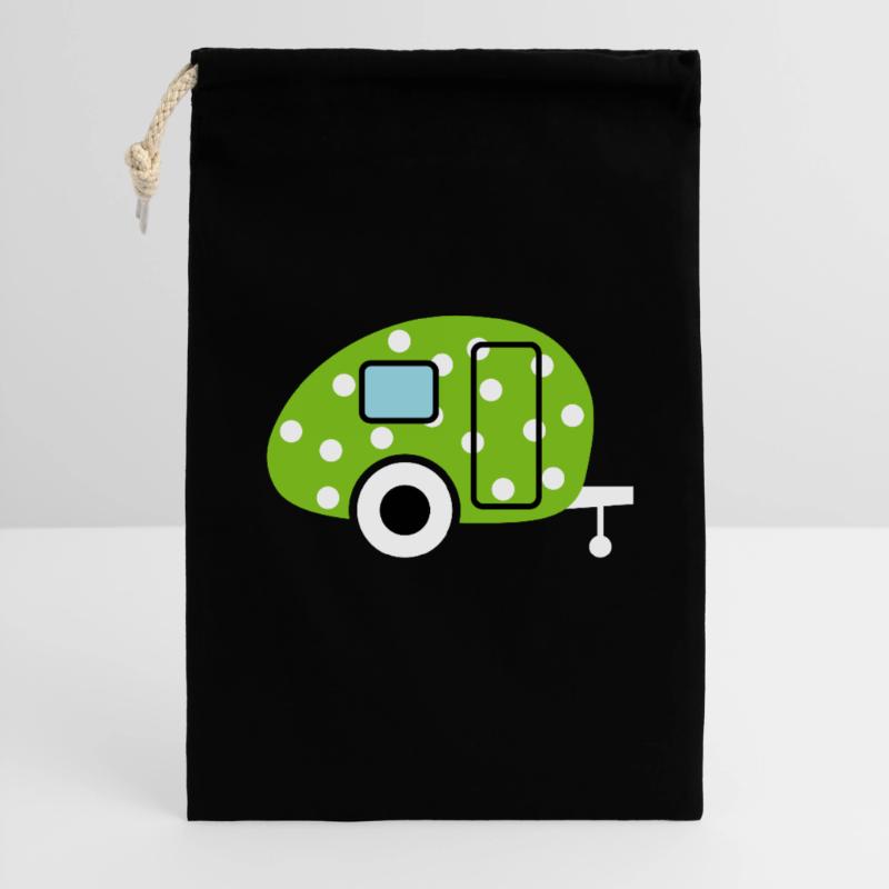 Caravan Caravan Green Dots Camping Easter Egg Gift Bag 30 x 45 cm