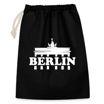 berlin tor brandenburg city city city logo icon - Gift Bag 30 x 45 cm - black - Front
