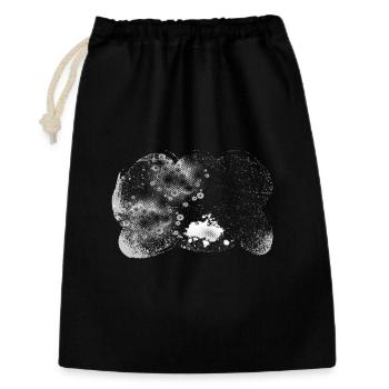 Supernova Orbit Background transparent stormy - Gift Bag 30 x 45 cm - black - Front