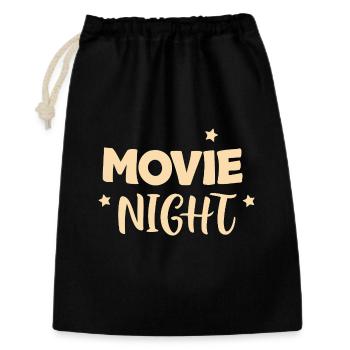Movie Night Handlettering Stars - Sac cadeau 30 x 45 cm - noir - Devant