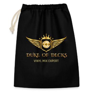 DUKE OF DECKS - Geschenkbeutel aus Baumwolle (30 x 45 cm) - Schwarz - Vorne