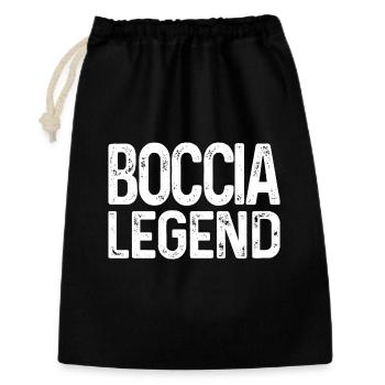 Bocciaspieler Boccia Legend Kugeln Boccia - Geschenkbeutel aus Baumwolle (30 x 45 cm) - Schwarz - Vorne