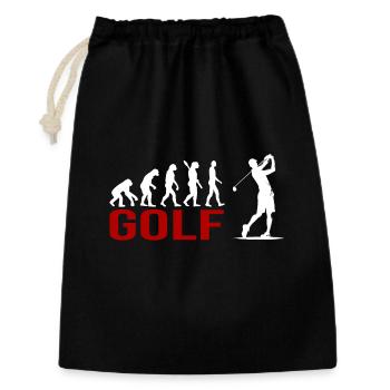 Evolution Golfsport - Geschenkbeutel aus Baumwolle (30 x 45 cm) - Schwarz - Vorne