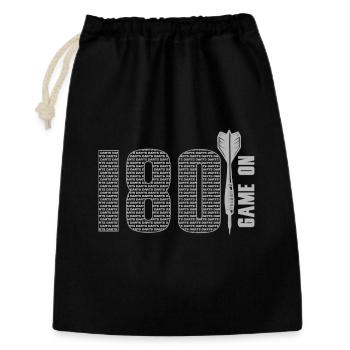 Darts,Darts,180_Game_on - Gift Bag 30 x 45 cm - black - Front