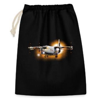 Transport aircraft Antonov-12 - Gift Bag 30 x 45 cm - black - Front