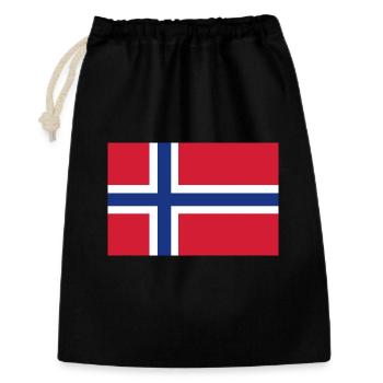 Norway Flag - Gift Bag 30 x 45 cm - black - Front