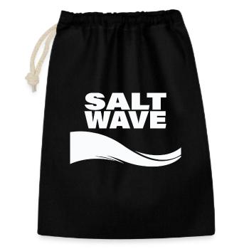 VAGUE DE SEL - Sac cadeau 30 x 45 cm - noir - Devant