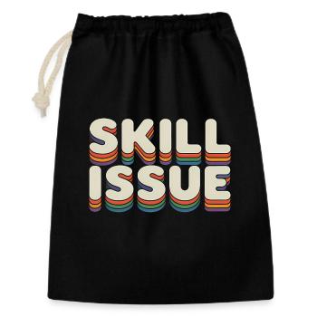 Skill Issue - Funny Gen Alpha Memes - Gift Bag 30 x 45 cm - black - Front