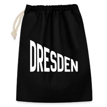 Dresden - Geschenkbeutel aus Baumwolle (30 x 45 cm) - Schwarz - Vorne