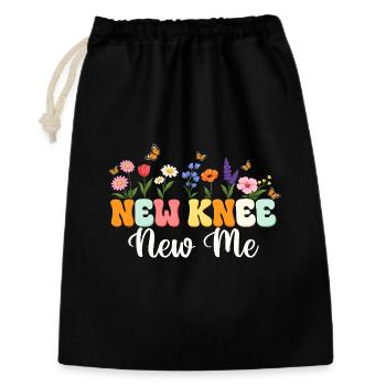 Récupération du nouveau genou pour un remplacement de nouveau moi - Sac cadeau 30 x 45 cm - noir - Devant