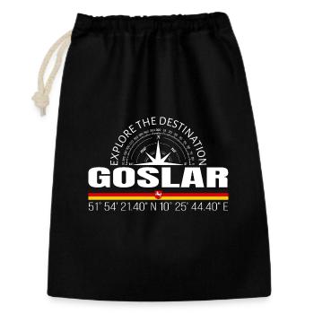 Goslar - Geschenkbeutel aus Baumwolle (30 x 45 cm) - Schwarz - Vorne