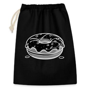Donut - white - Gift Bag 30 x 45 cm - black - Front