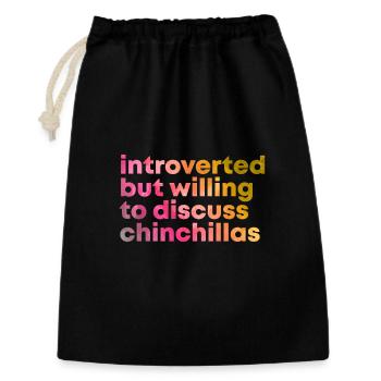 Chinchilla - Gift Bag 30 x 45 cm - black - Front