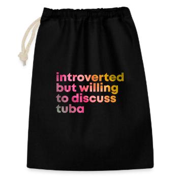 Tuba - Gift Bag 30 x 45 cm - black - Front