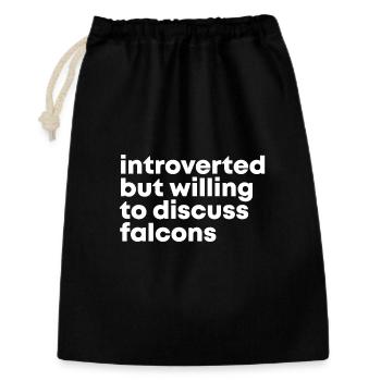 Falcon - Gift Bag 30 x 45 cm - black - Front