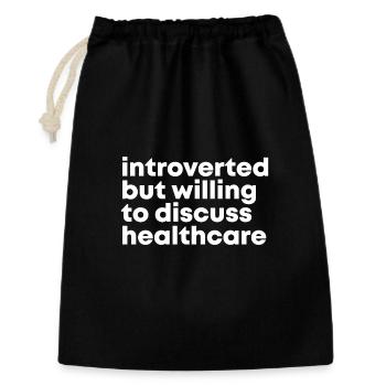 Santé - Sac cadeau 30 x 45 cm - noir - Devant