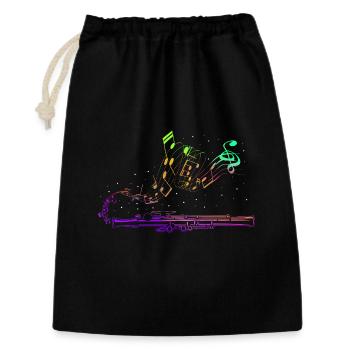 Fosse, section de percussions de marimbistes - Sac cadeau 30 x 45 cm - noir - Devant