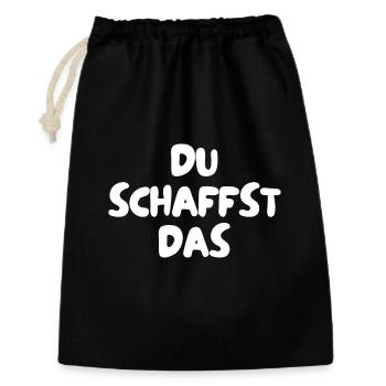 Tu peux le faire - Sac cadeau 30 x 45 cm - noir - Devant