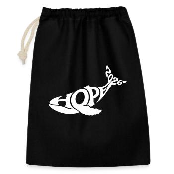 HOPE THE WHALE - Gift Bag 30 x 45 cm - black - Front