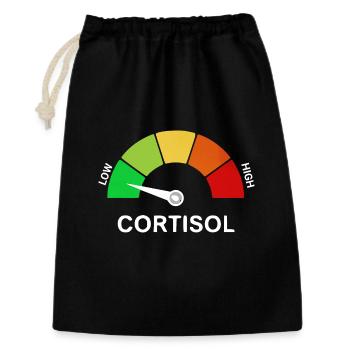 Low Cortisol Scale - Gift Bag 30 x 45 cm - black - Front