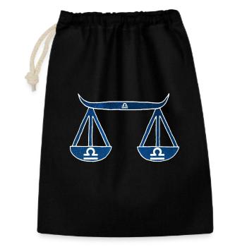 Libra and the universe - Gift Bag 30 x 45 cm - black - Front