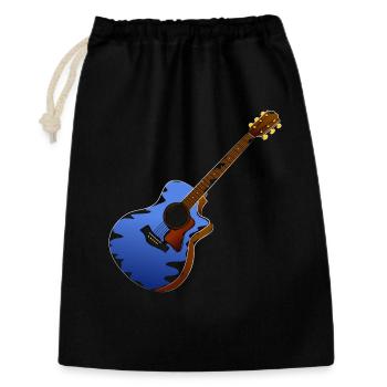 Musicien guitare - Sac cadeau 30 x 45 cm - noir - Devant
