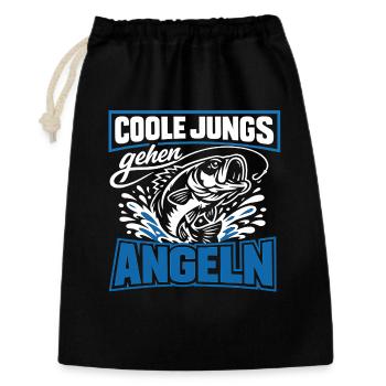 Cool Guys Go Fishing - Gift Bag 30 x 45 cm - black - Front