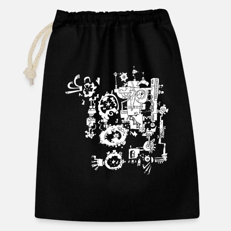 rusty machine - Gift Bag 30 x 45 cm - black