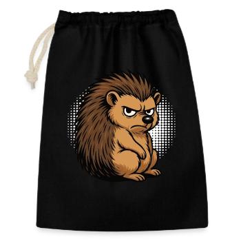 Hedgehog Hedgehog Lover Hedgehog Owner Hedgehog Keeper Stinger - Gift Bag 30 x 45 cm - black - Front