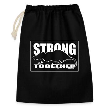 Unity Rongeur Silhouette Graphic Tee blanc - Sac cadeau 30 x 45 cm - noir - Devant
