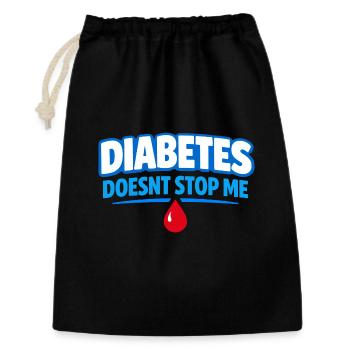 Blutzucker-insulin-unterstützung Typ Eins Stolz - Geschenkbeutel aus Baumwolle (30 x 45 cm) - Schwarz - Vorne