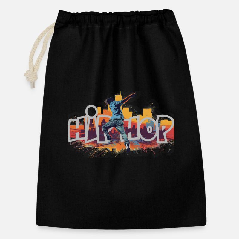 Hip Hop Breakdancer Gift - Gift Bag 30 x 45 cm - black