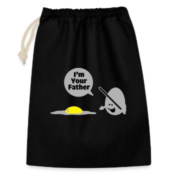 egg vader - Gift Bag 30 x 45 cm - black - Front