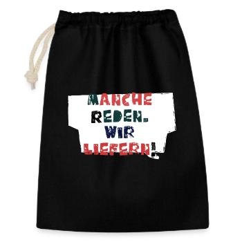 Talk &amp; Act! - Gift Bag 30 x 45 cm - black - Front