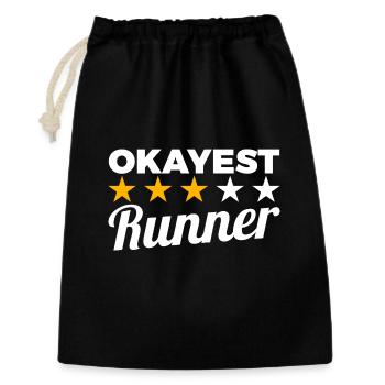 Average Runner - Gift Bag 30 x 45 cm - black - Front