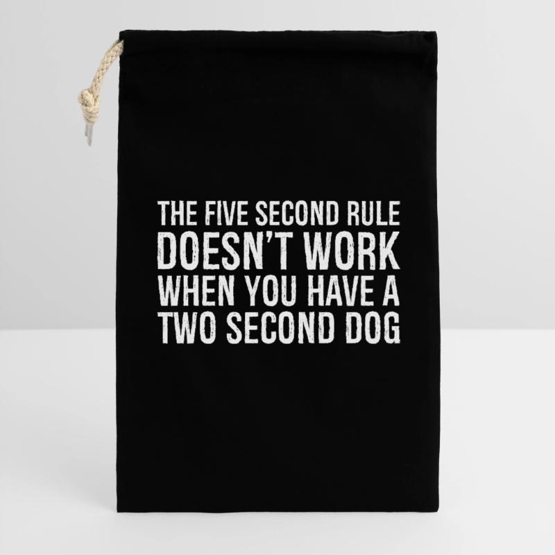 the five second rule doesn't work when you have Geschenkbeutel aus Baumwolle (30 x 45 cm)