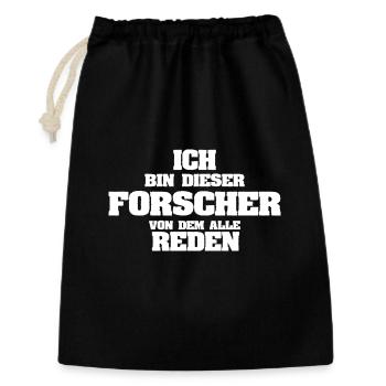 Profession Researcher - Gift Bag 30 x 45 cm - black - Front