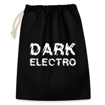 Typographie de la musique Dark Electro design du logo - Sac cadeau 30 x 45 cm - noir - Devant