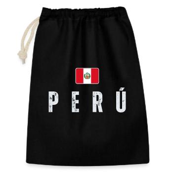 I love Peru, Peruvian flag - Gift Bag 30 x 45 cm - black - Front