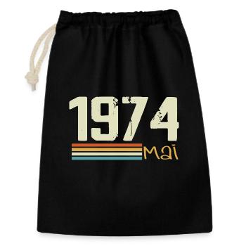 Mai 1974 - Sac cadeau 30 x 45 cm - noir - Devant