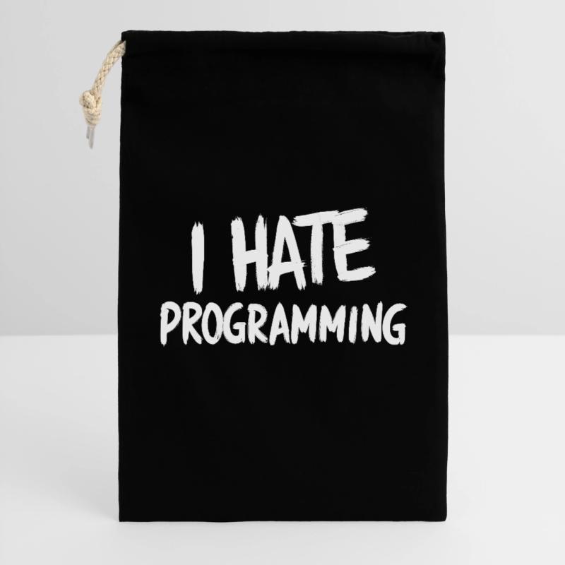 I Hate Programming Fun PC CPU Programmer Gift Bag 30 x 45 cm