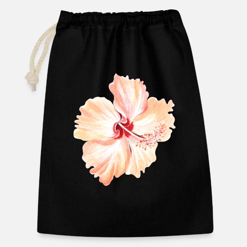 flower - Gift Bag 30 x 45 cm - black
