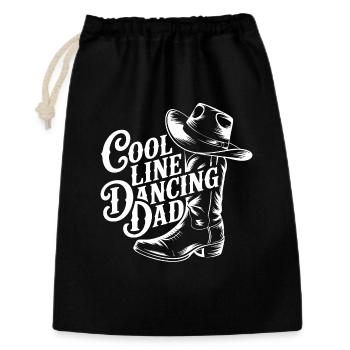 Cool Line Dancing Dad Design - Sac cadeau 30 x 45 cm - noir - Devant