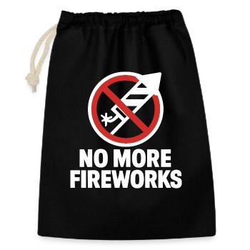 No More Fireworks – New Year's Eve Edition - Gift Bag 30 x 45 cm - black - Front