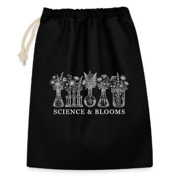 Science & Blooms - Laboratory Flowers Chemistry Botany - Gift Bag 30 x 45 cm - black - Front