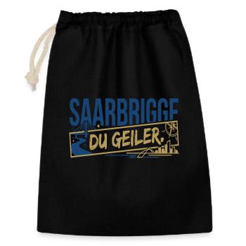 Saarbrigge Du Geiler - Geschenkbeutel aus Baumwolle (30 x 45 cm) - Schwarz - Vorne