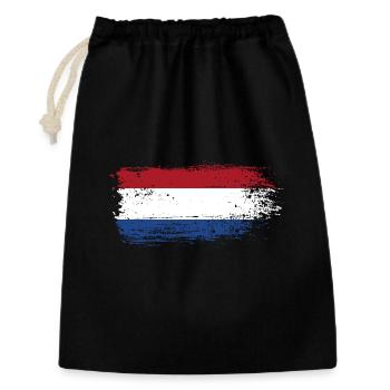 Coup de pinceau Dutch Tricolor - Sac cadeau 30 x 45 cm - noir - Devant