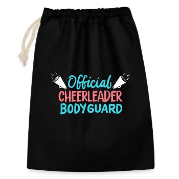 Garde du corps officiel de pom-pom girl - Sac cadeau 30 x 45 cm - noir - Devant