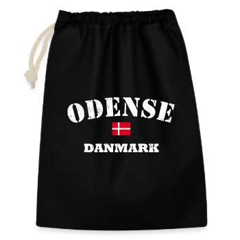 Odense Danemark - Sac cadeau 30 x 45 cm - noir - Devant