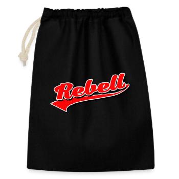 rebel dieb rowdy rebell bandit hustler gang crime - Gift Bag 30 x 45 cm - black - Front